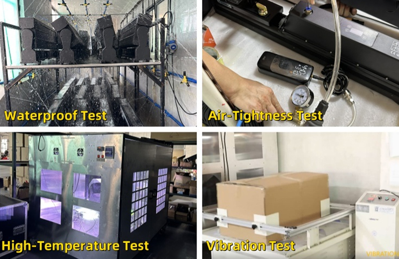 Leahua Lighting team\'s test for stage lights